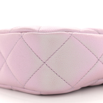 Chanel Iridescent Caviar Quilted Vertical My Perfect Camera Case Pink 10 of 11