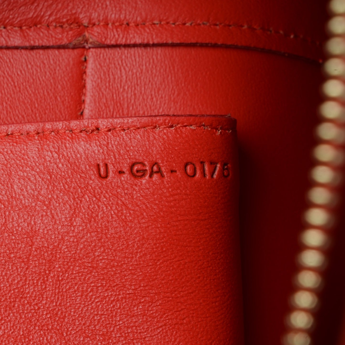 Grained Calfskin Small Belt Bag Vermillion