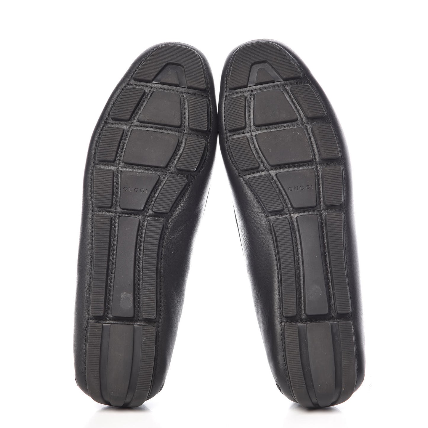 Calfskin Womens Driver Loafers 38 Black