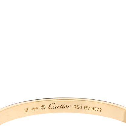 Cartier 18K Yellow Gold LOVE Cuff Bracelet 18 3 of 3