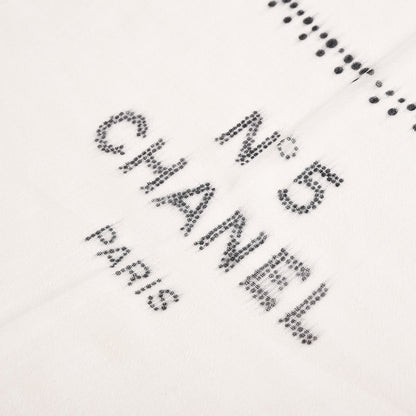 Chanel Cashmere CC Scarf White 6 of 7