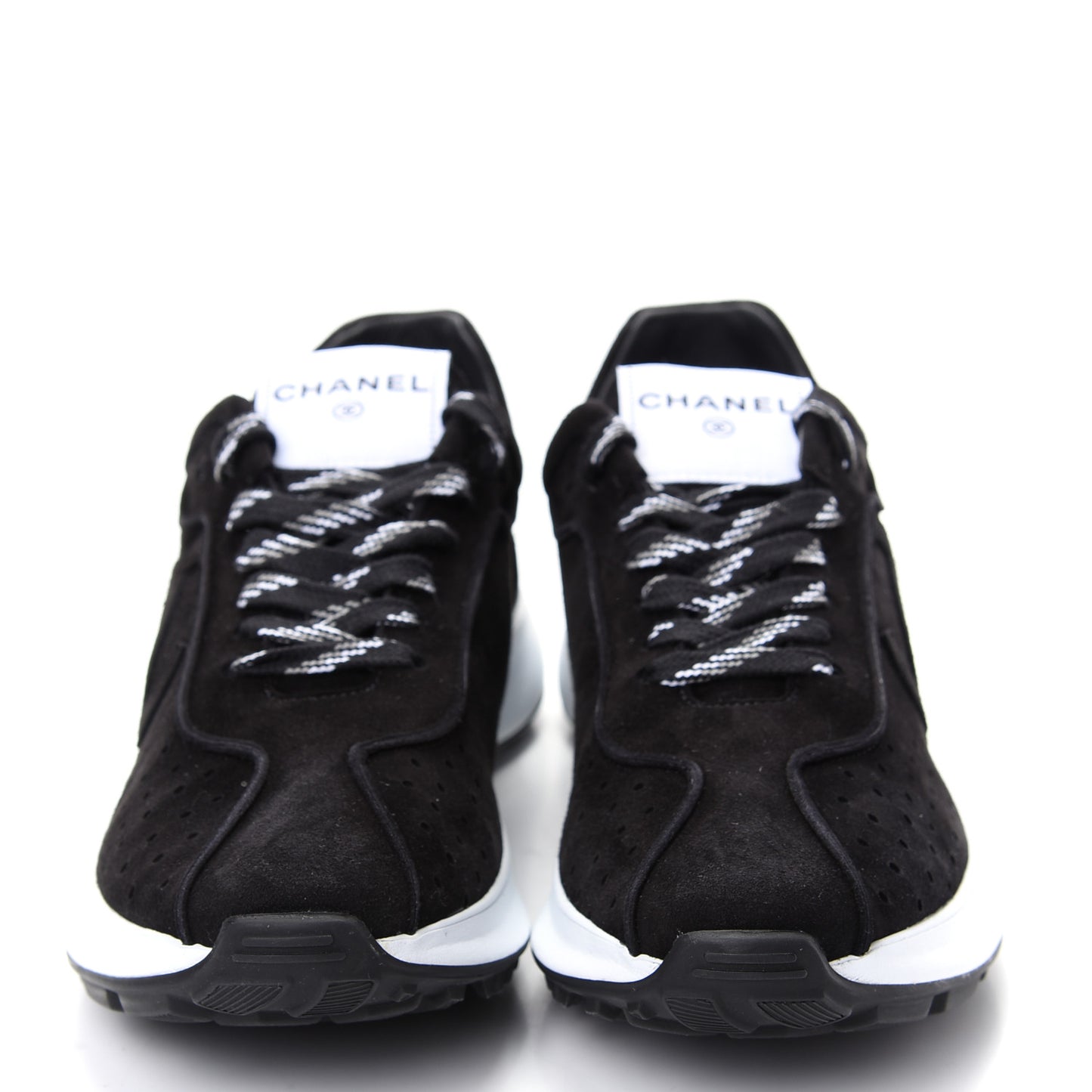 Suede Goatskin CC Sneakers 41 Black