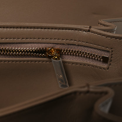 Celine Shiny Calfskin Medium Triomphe Smoked Brown 13 of 14