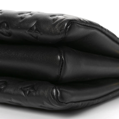 Louis Vuitton Lambskin Embossed Monogram Coussin PM Black 9 of 9