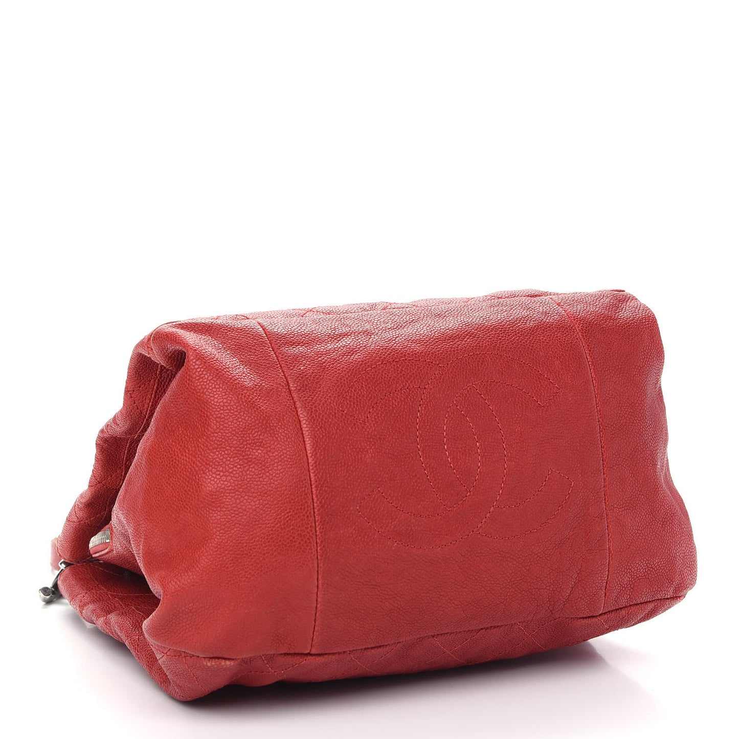 Caviar Quilted Simply CC Tote Red