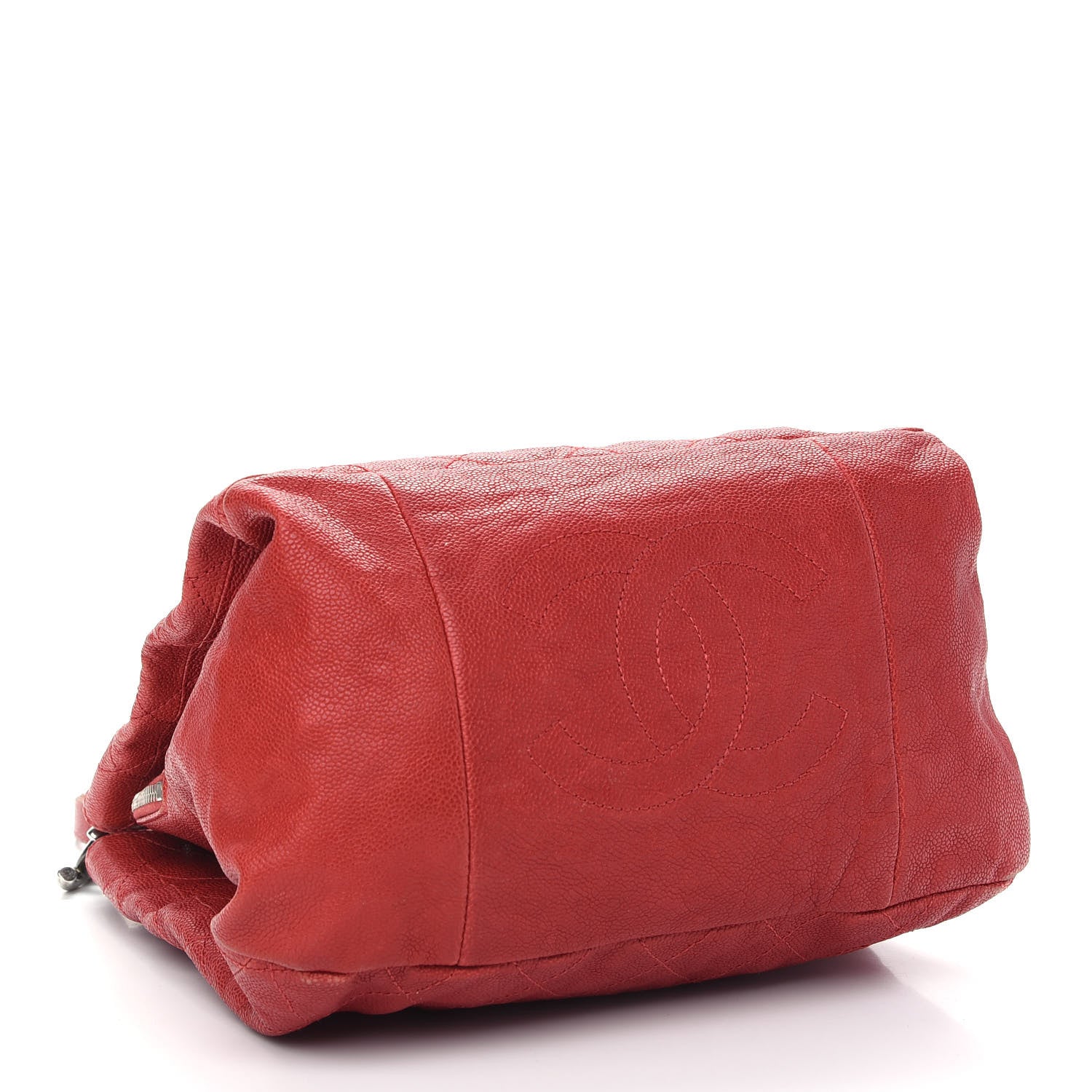 Chanel Caviar Quilted Simply CC Tote Red 4 of 13