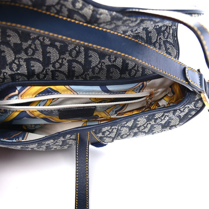 Christian Dior Monogram Saddle Bag Blue 5 of 9