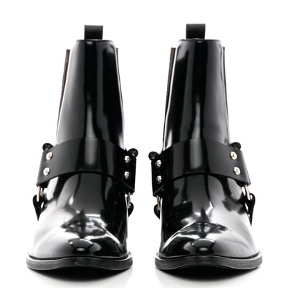 Louis Vuitton Calfskin Monogram Rhapsody Ankle Boots 38.5 Black 2 of 18