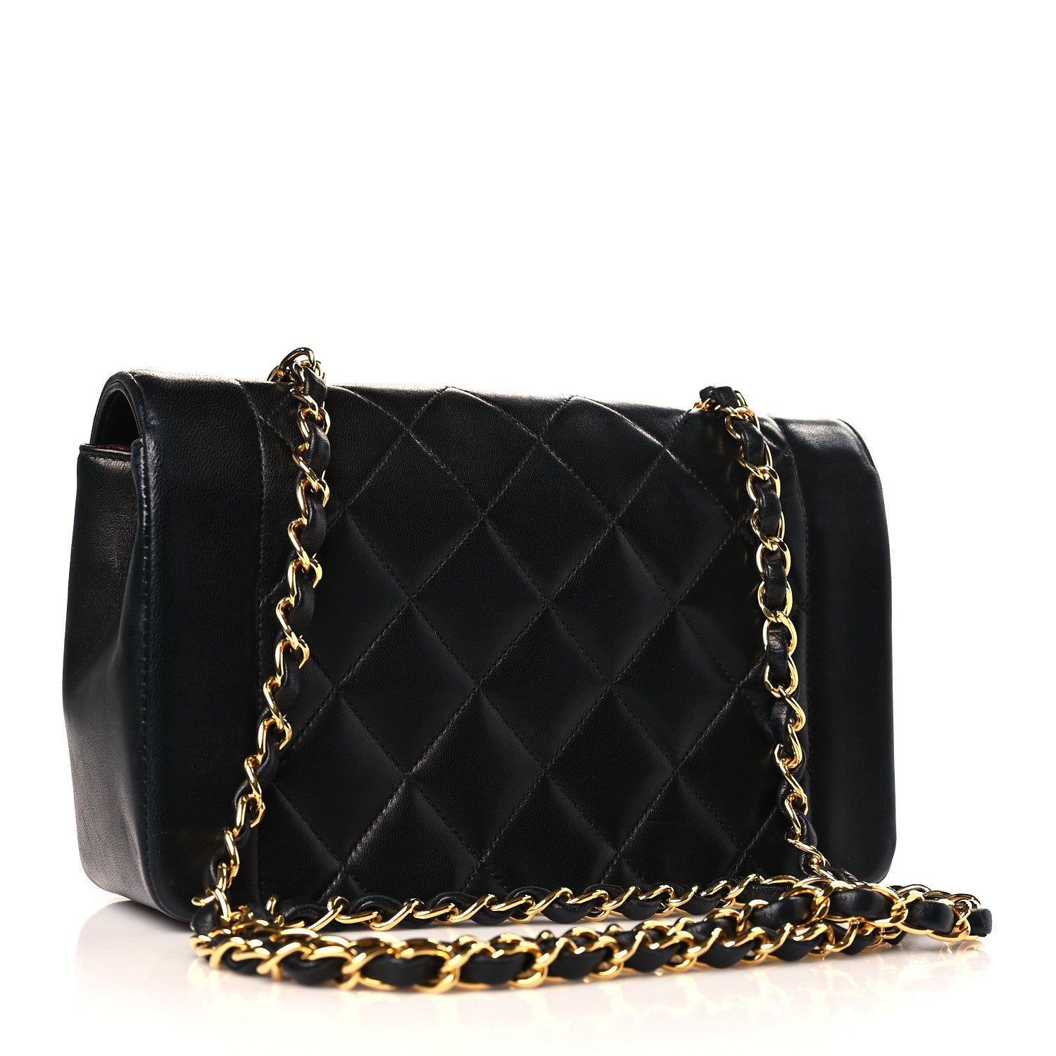 Chanel Lambskin Quilted Small Single Flap Black 3 of 9