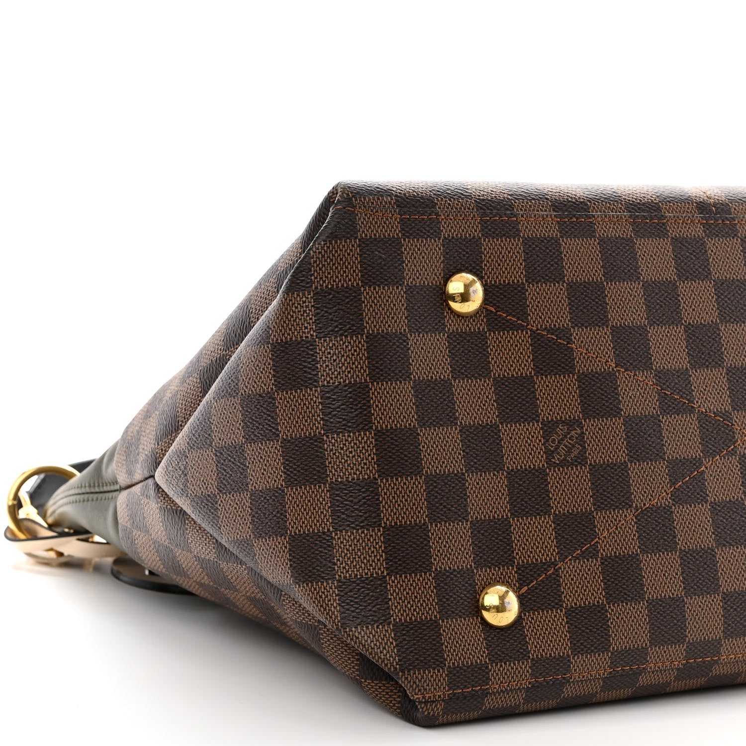 Louis Vuitton Damier Ebene Calfskin Maida Khaki 9 of 12
