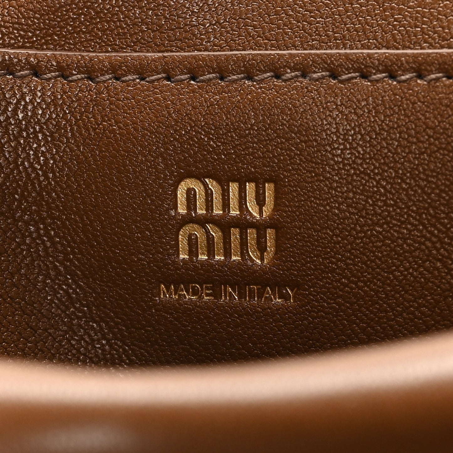 Nappa Solitaire Bag Legno