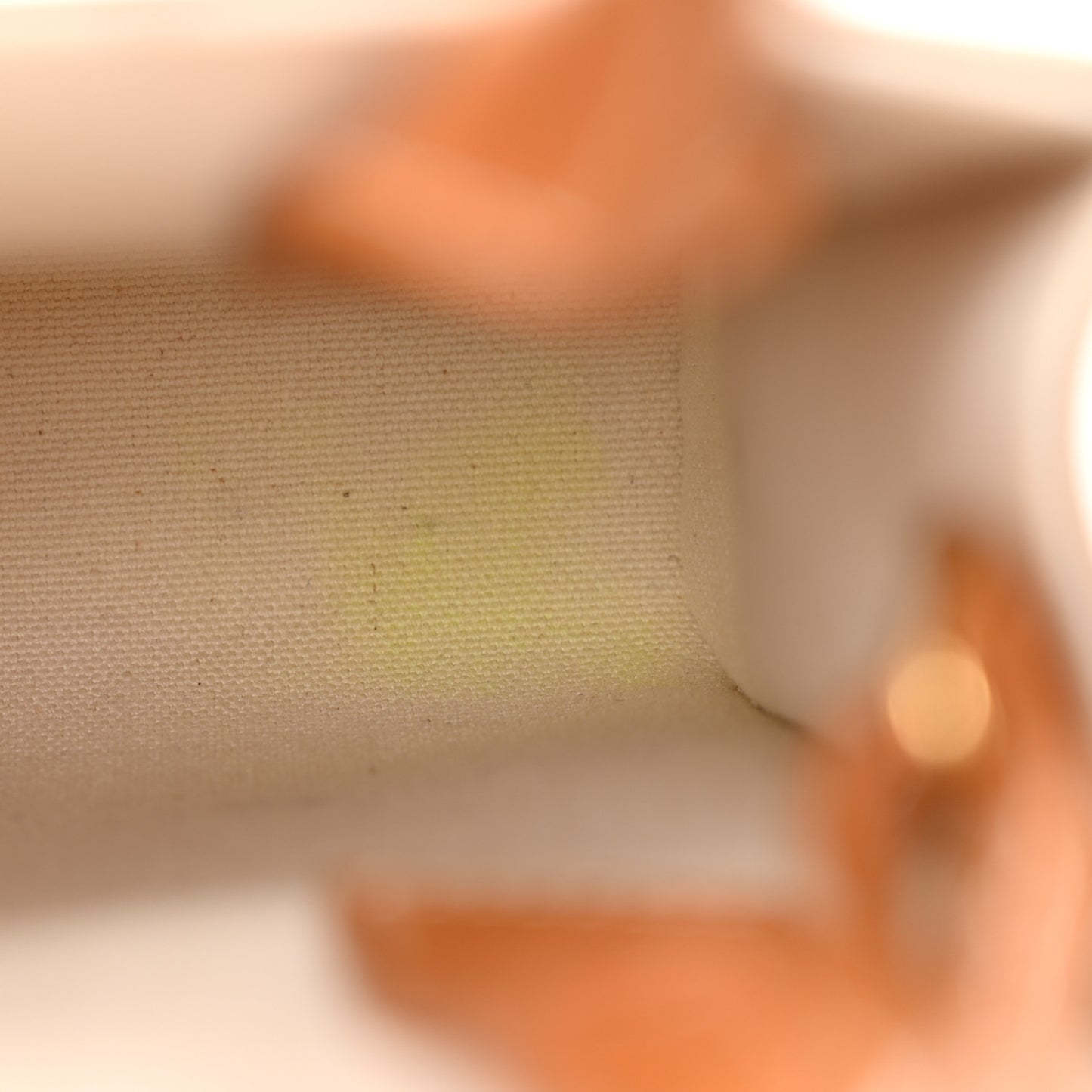 Canvas Calfskin Mini Vertical Cabas Natural Tan