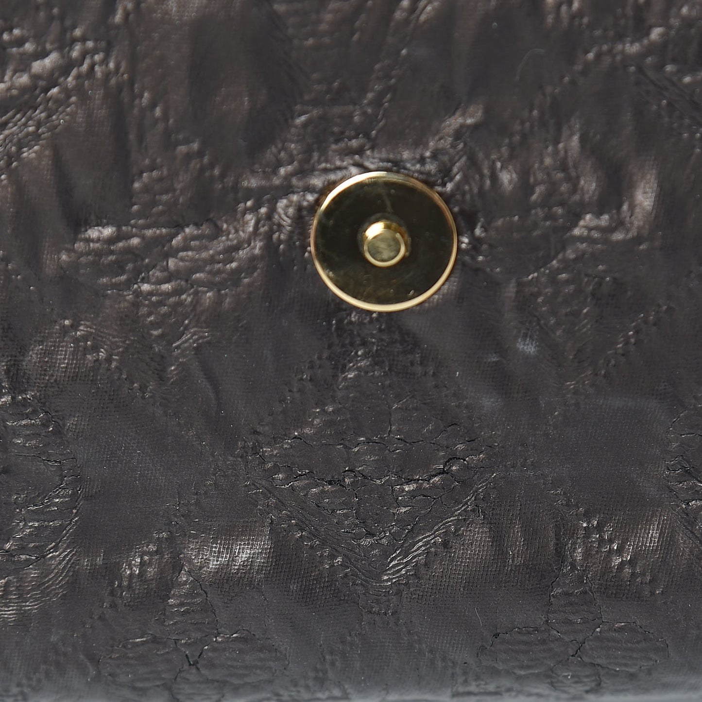 Jacquard Quilted Monogram Limelight Clutch PM Black