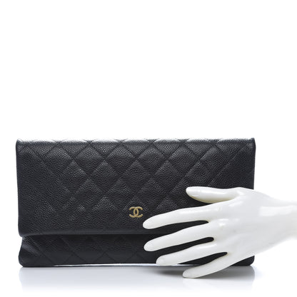 Chanel Caviar Quilted CC Beauty Clutch Black 2 of 11