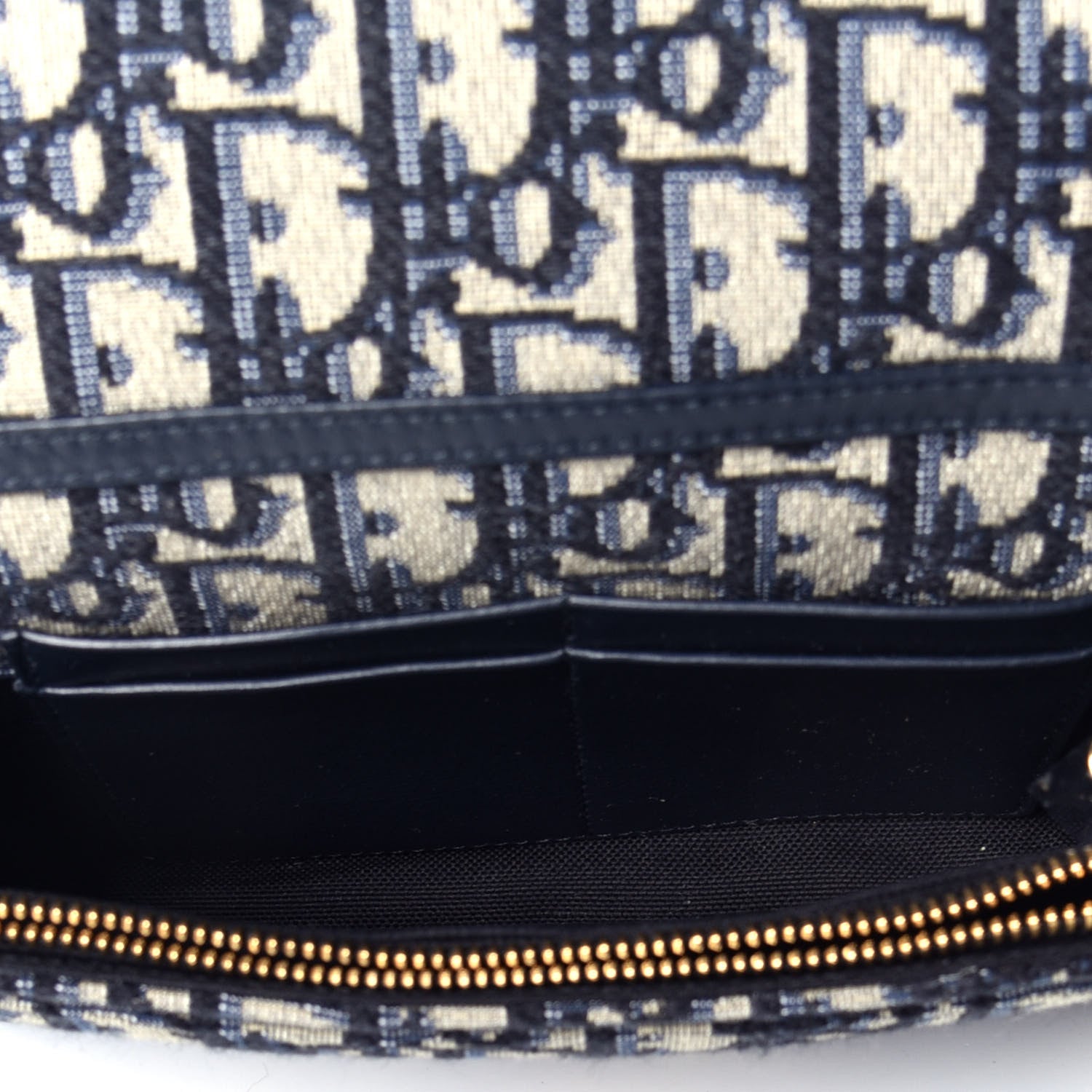 Christian Dior Oblique 30 Montaigne 2-In-1 Pouch Blue 5 of 9