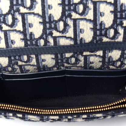 Christian Dior Oblique 30 Montaigne 2-In-1 Pouch Blue 5 of 9
