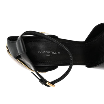 Louis Vuitton Monogram Afterglow Platform Sandals 39.5 Black 7 of 12