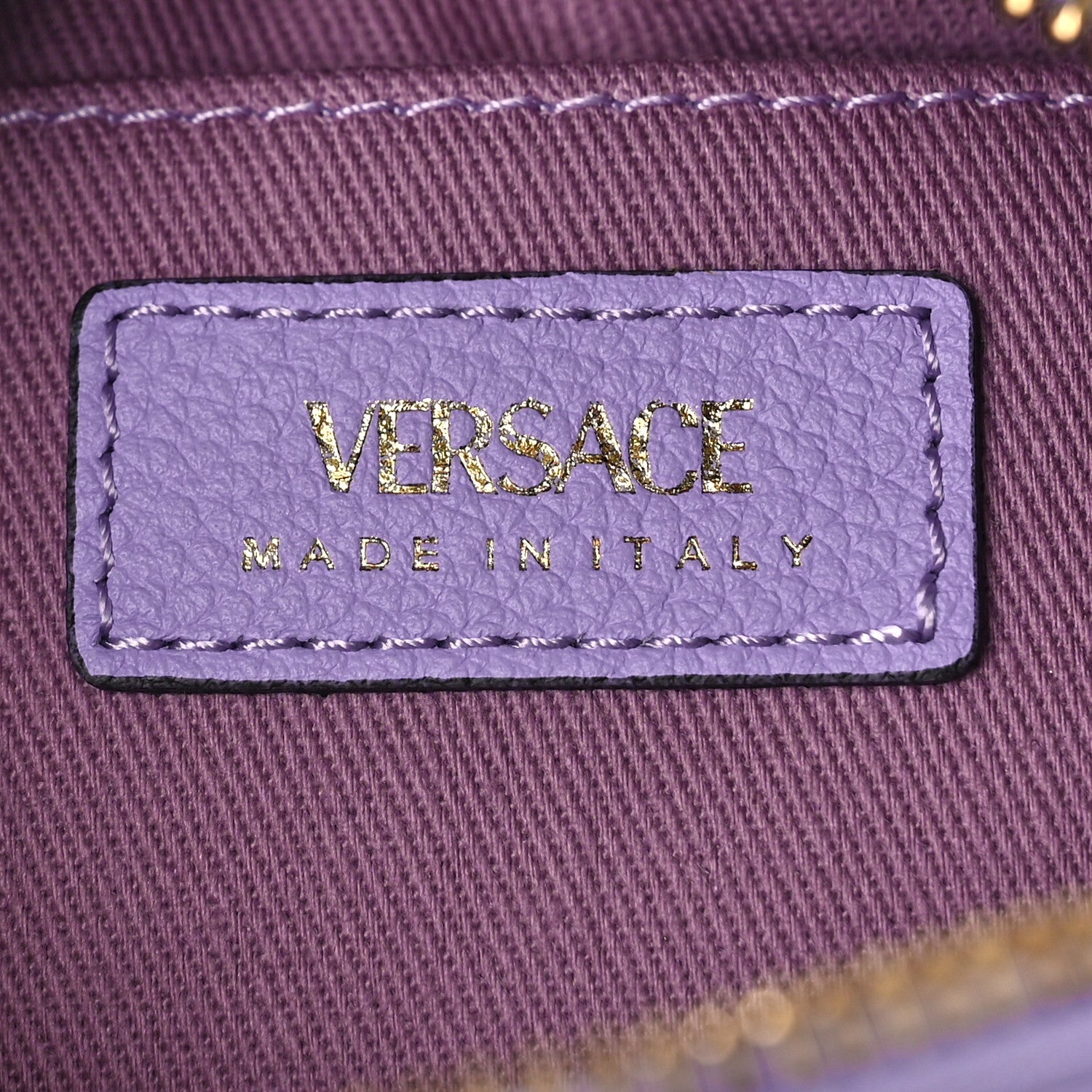 Versace Calfskin La Medusa Round Camera Bag Lilac 5 of 7