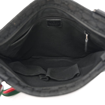Gucci Monogram Signature Web Small Messenger Black 5 of 18
