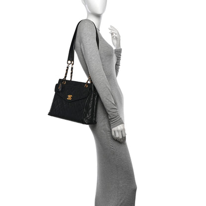 Chanel Caviar Quilted Flap Shoulder Bag Black 2 of 10