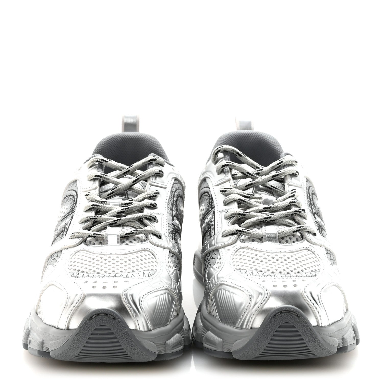 Christian Dior Technical Mesh Dior Chrono Sneakers 38 Silver 3 of 9