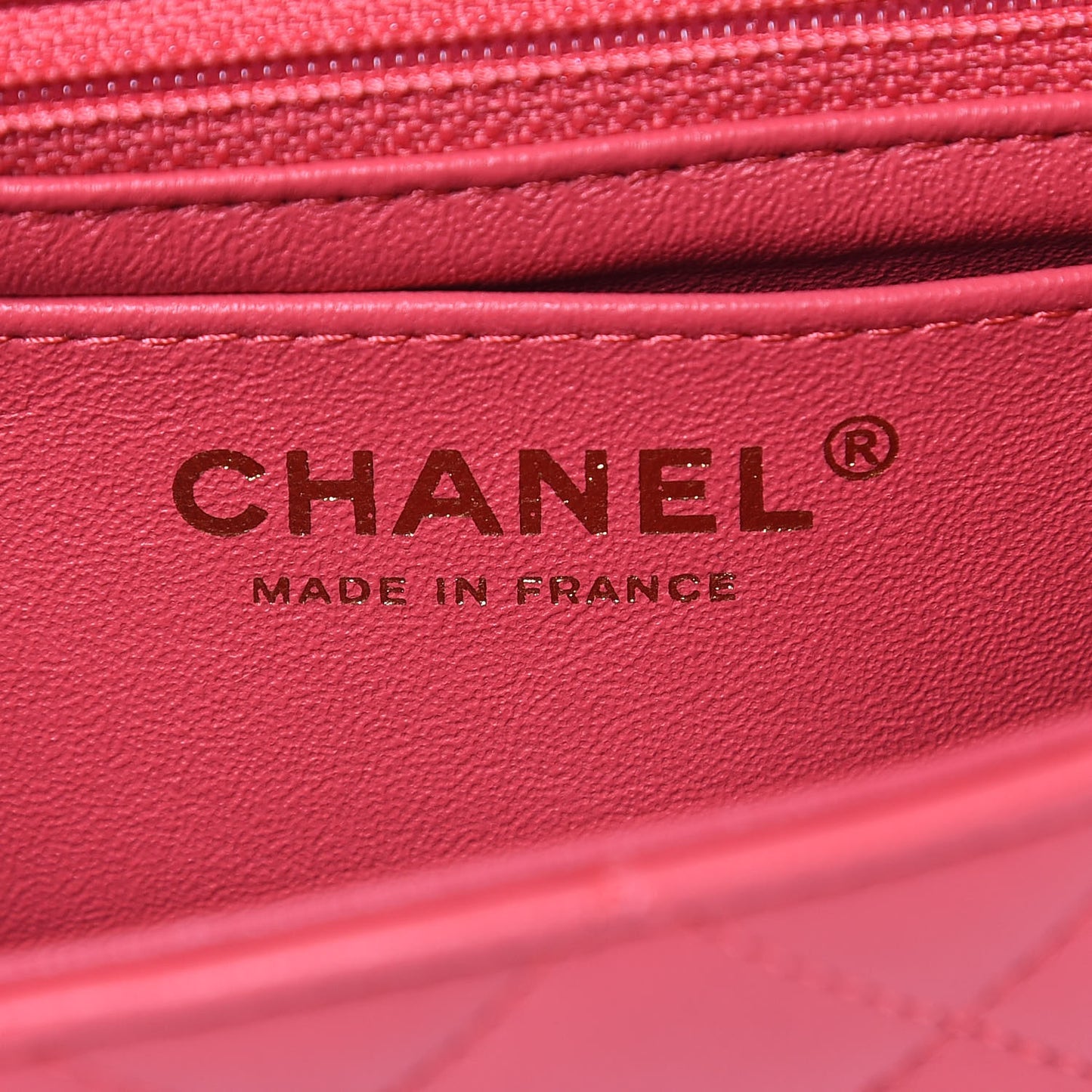 Lambskin Quilted Studded Mini Rectangular Flap Pink