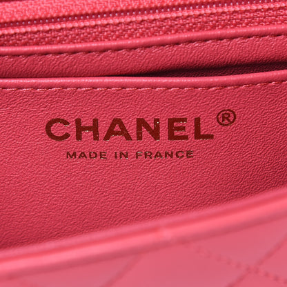 Chanel Lambskin Quilted Studded Mini Rectangular Flap Pink 6 of 9