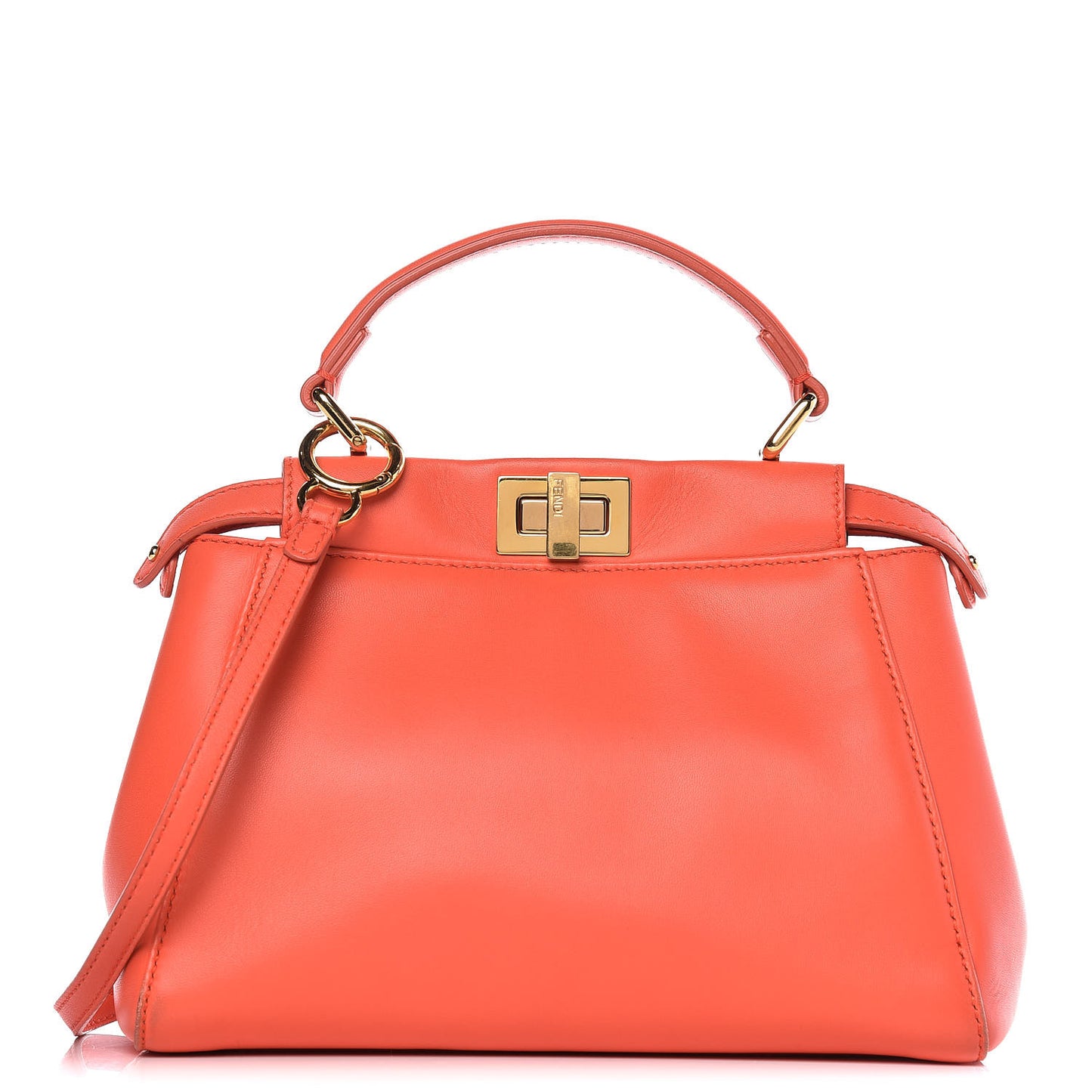 Nappa Mini Peekaboo Iconic Satchel Azalea