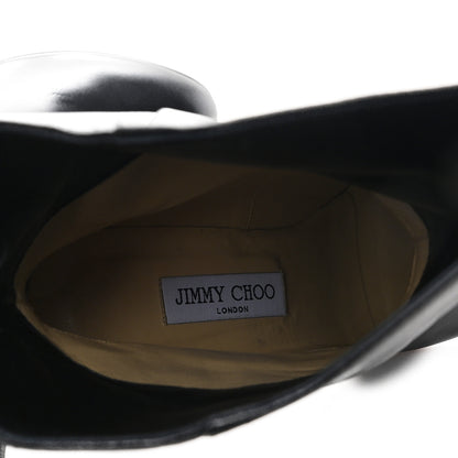 Jimmy Choo Smooth Calfskin Marlene 85 Boots 40 Black 8 of 9