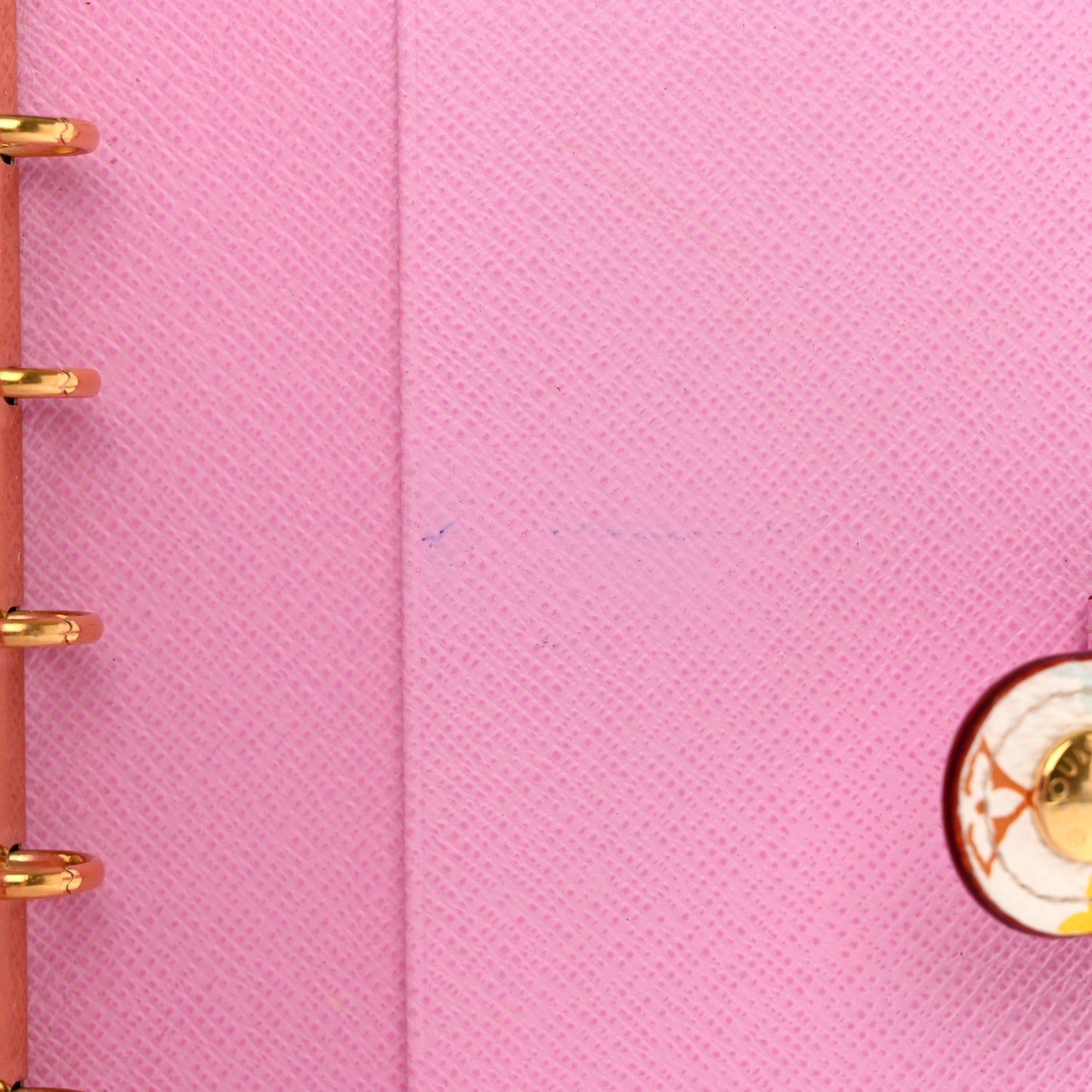 Monogram Multicolor Small Ring Agenda Cover White Litchi
