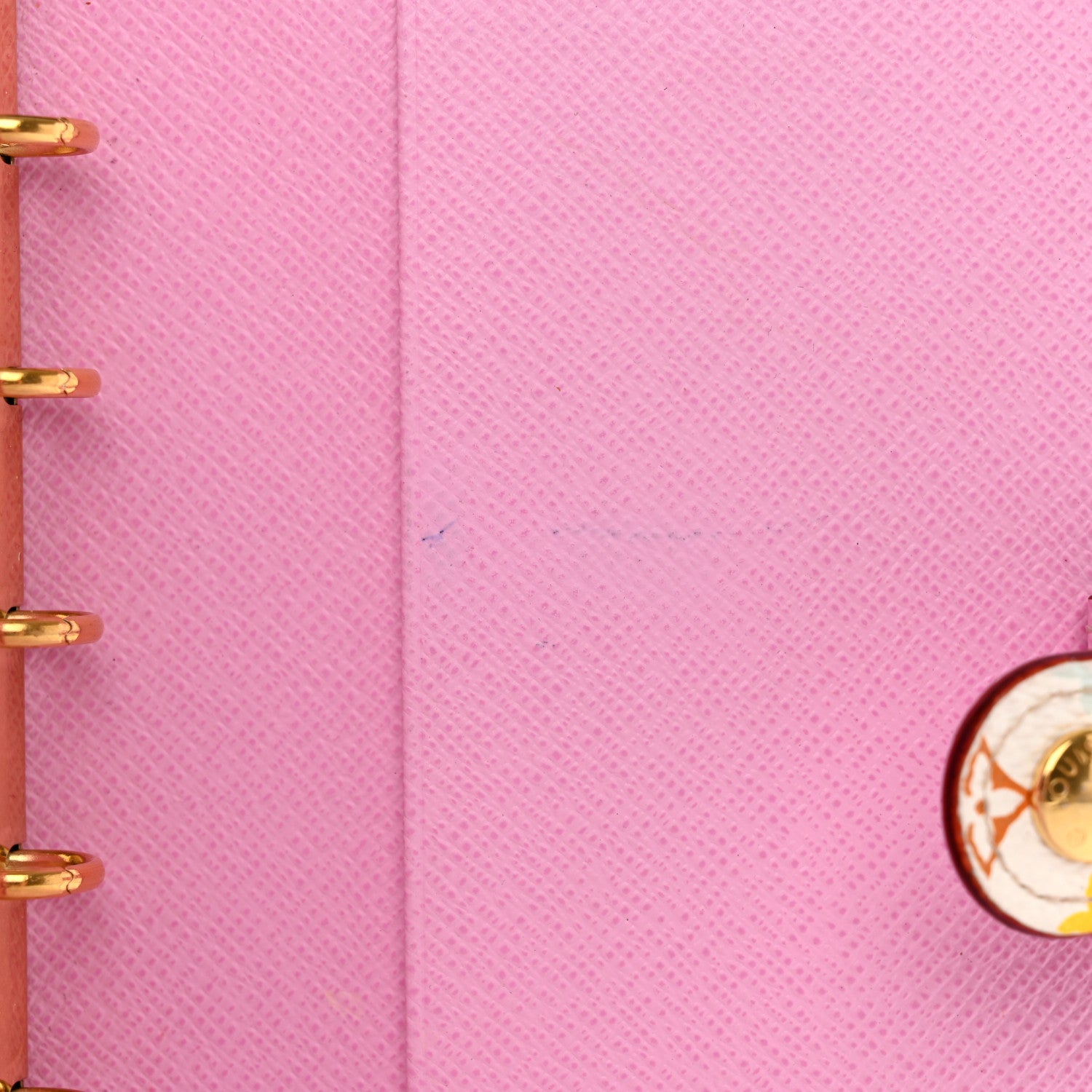 Louis Vuitton Monogram Multicolor Small Ring Agenda Cover White Litchi 7 of 9