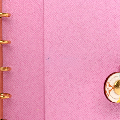 Louis Vuitton Monogram Multicolor Small Ring Agenda Cover White Litchi 7 of 9