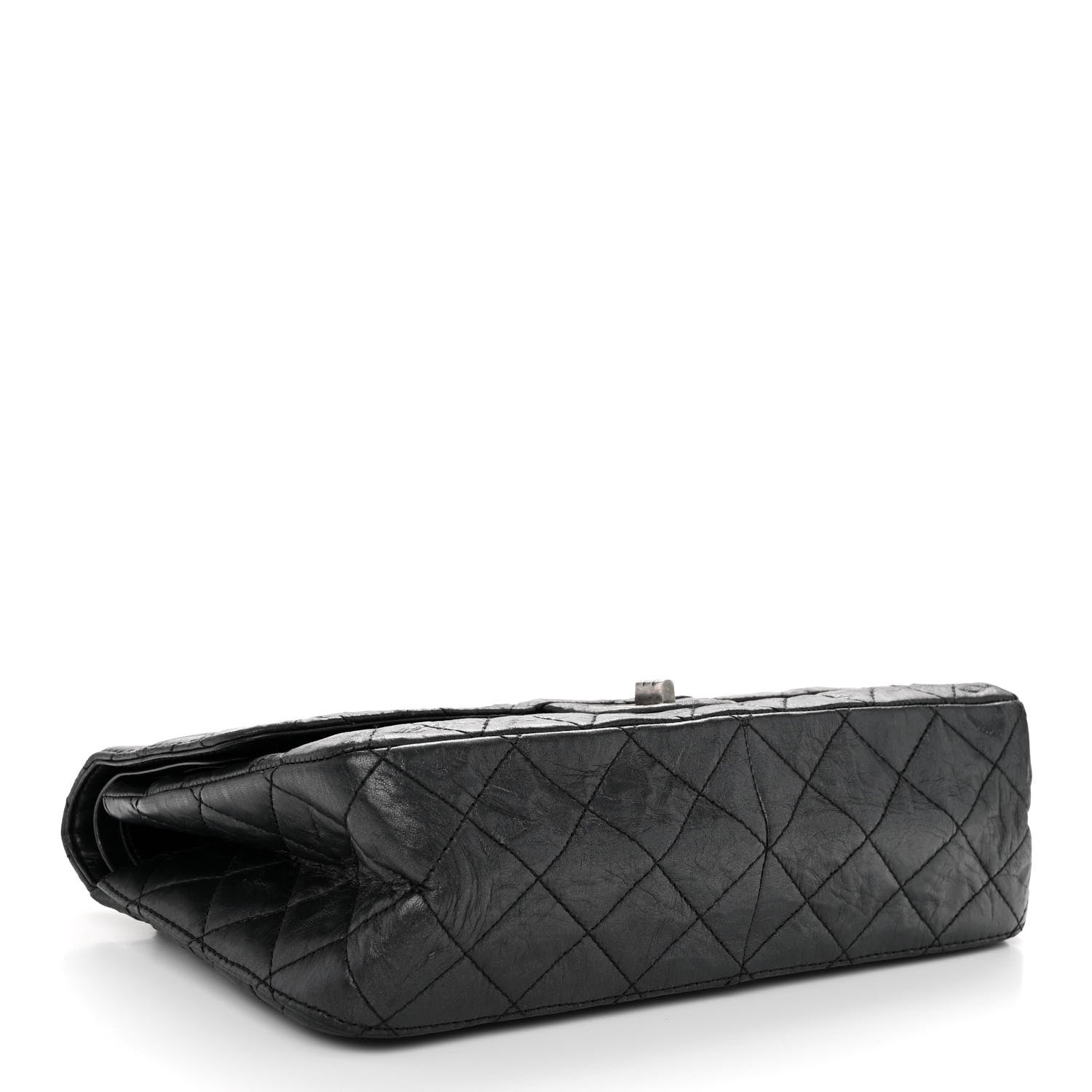 Chanel Metallic Aged Calfskin Quilted 2.55 Reissue 227 Flap Black 4 of 14