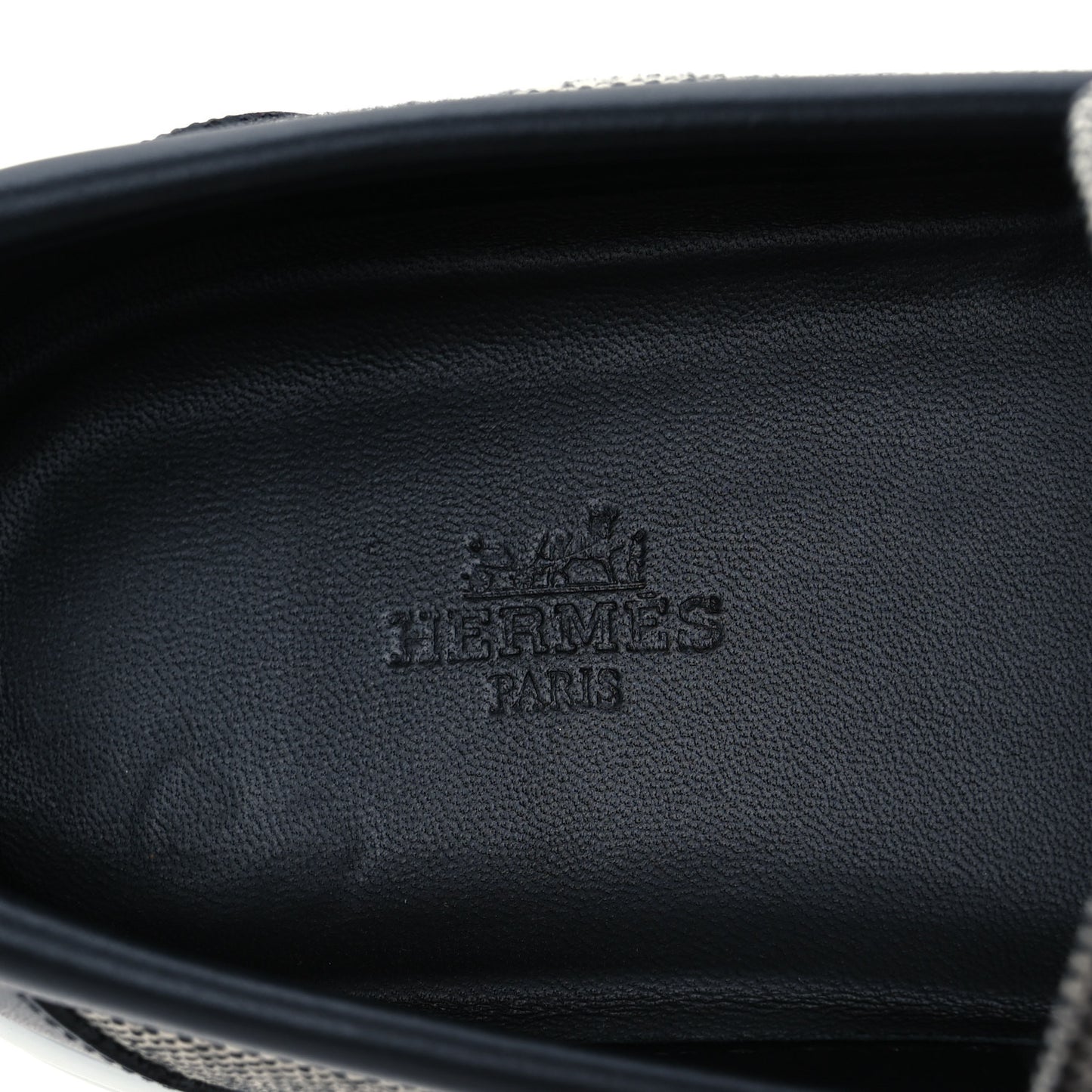 Toile De Coton Calfskin Game Slip On Sneakers 42.5 Prunoir Black