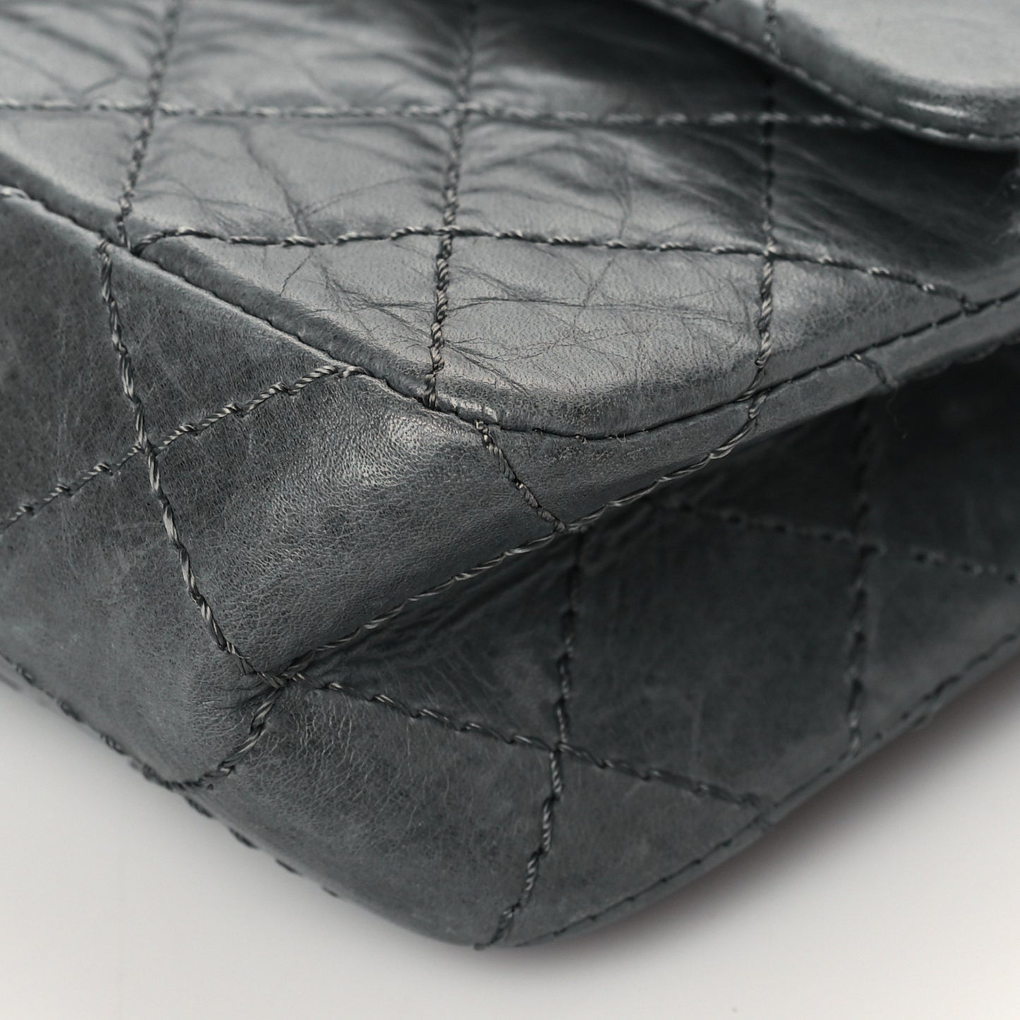 Aged Calfskin Quilted 50th Anniversary 2.55 Reissue 225 Flap Grey