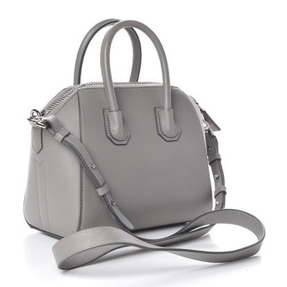 Givenchy Sugar Goatskin Mini Antigona Pearl Grey 3 of 10
