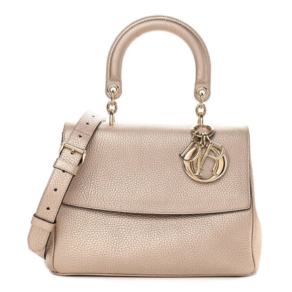 Christian Dior Metallic Bullcalf Small Be Dior Flap Pale Gold 1 of 13
