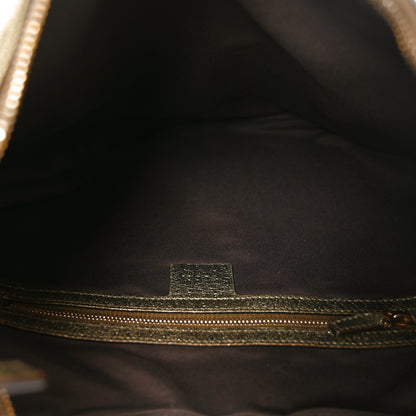 Gucci Monogram Horsebit Chain Hobo Gold 5 of 10