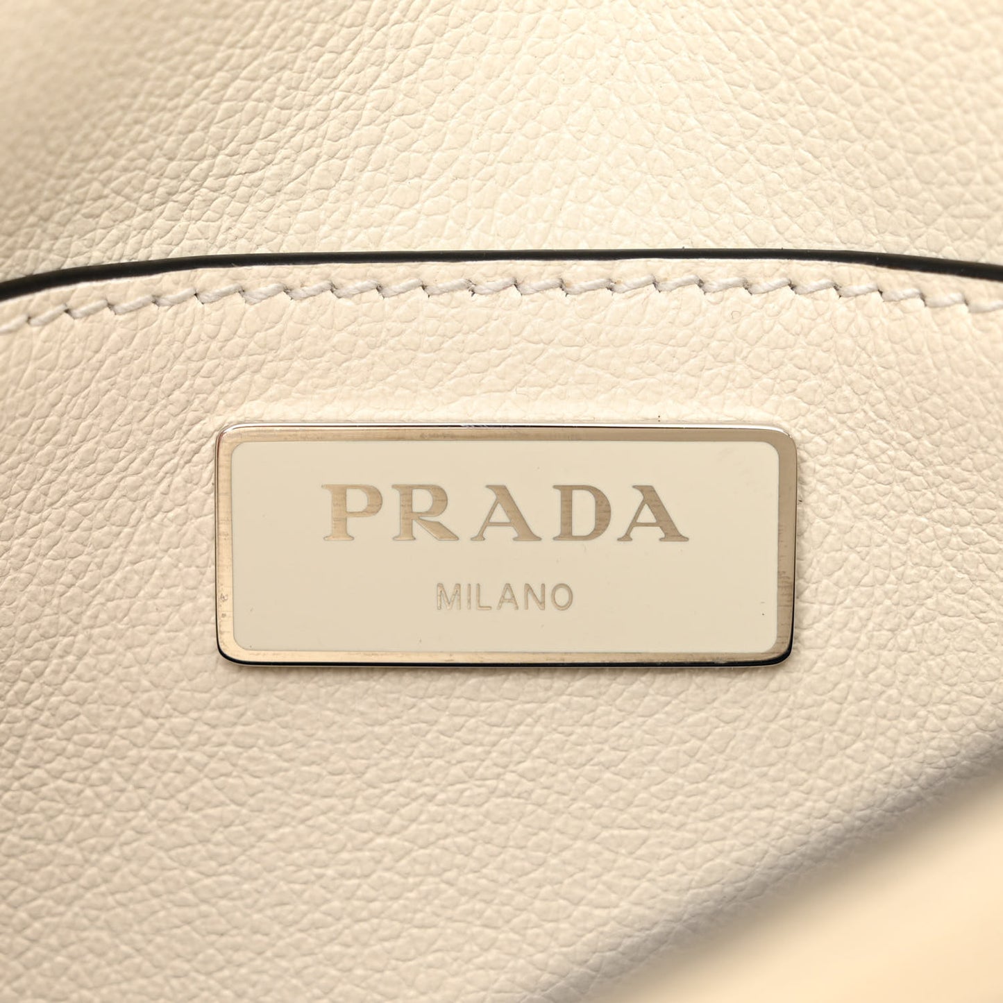 Glace Calf Shoulder Bag White