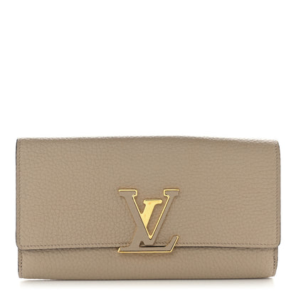Louis Vuitton Taurillon Capucines Wallet Galet 1 of 8