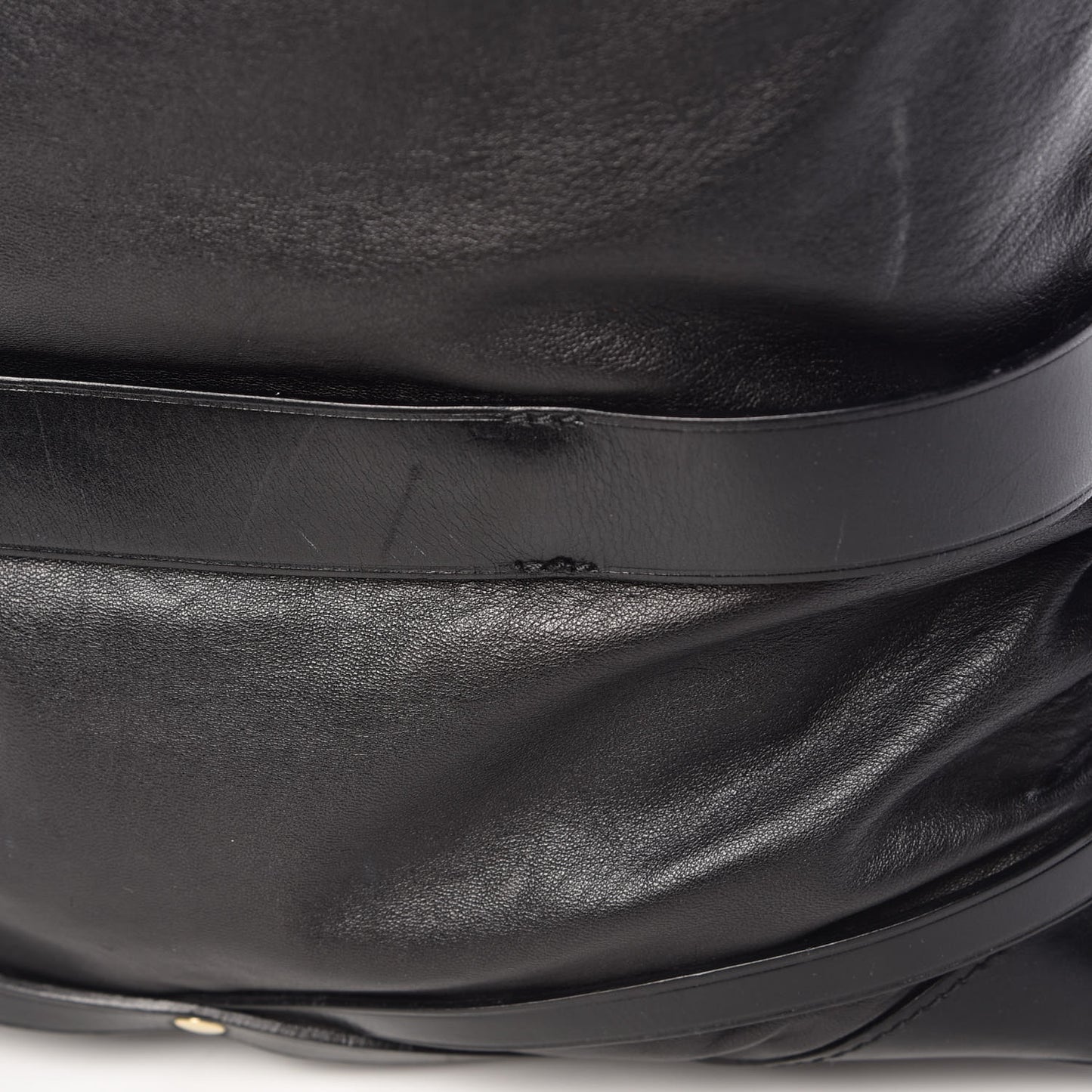 Soft Lambskin Bridle Calfskin Medium Gosford Hobo Black