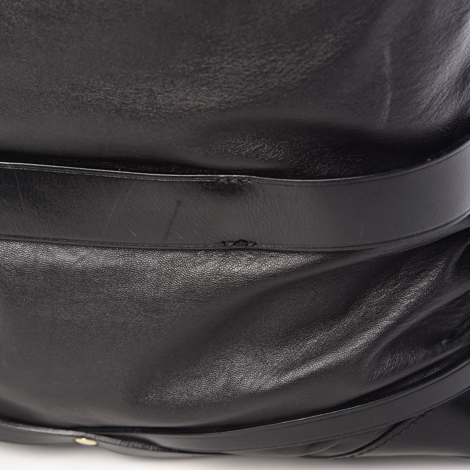 Burberry Soft Lambskin Bridle Calfskin Medium Gosford Hobo Black 15 of 16
