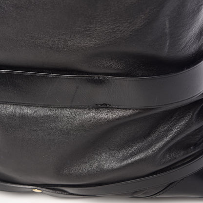 Burberry Soft Lambskin Bridle Calfskin Medium Gosford Hobo Black 15 of 16