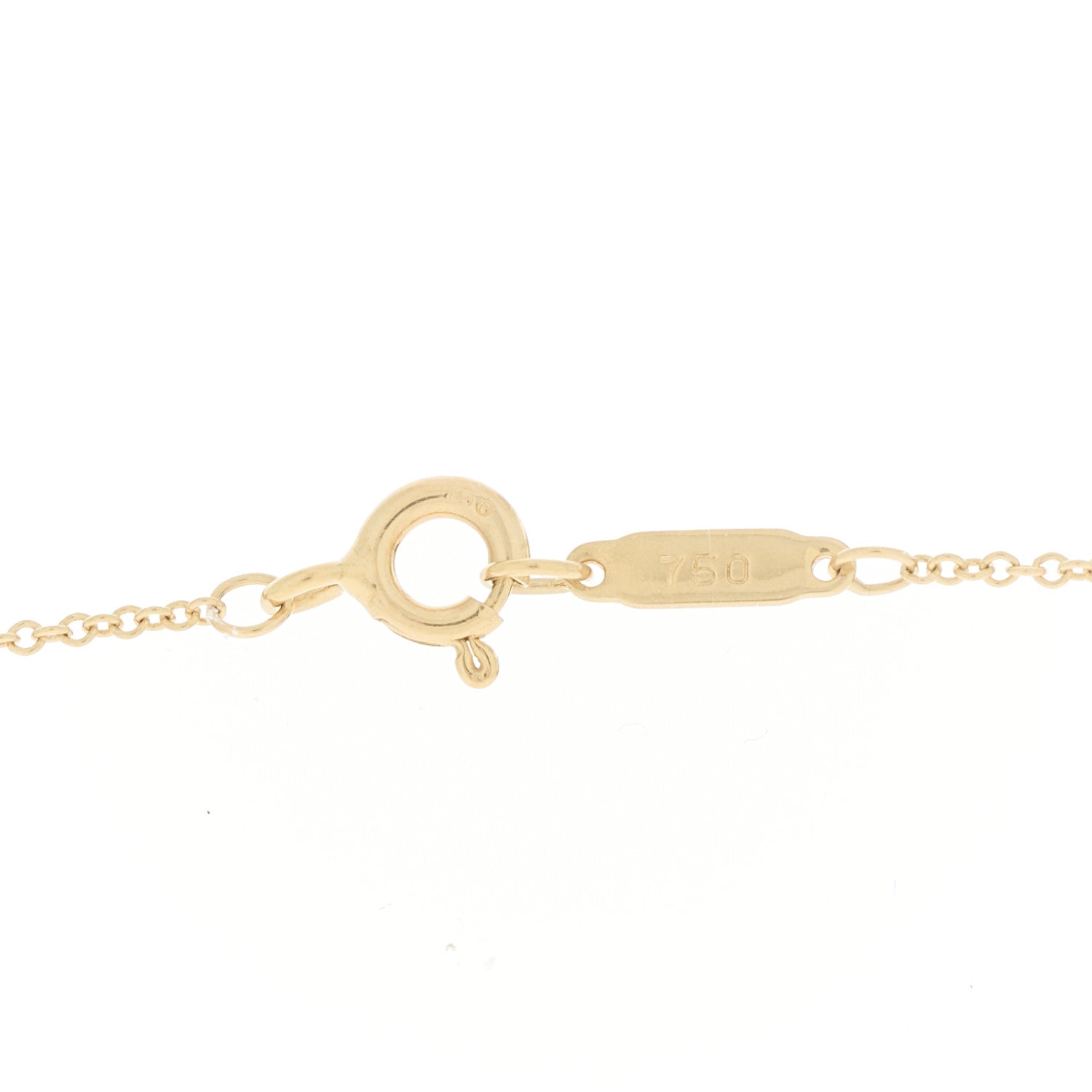 Tiffany 18K Yellow Gold Platinum Diamond Etoile Ball Pendant Necklace 5 of 6