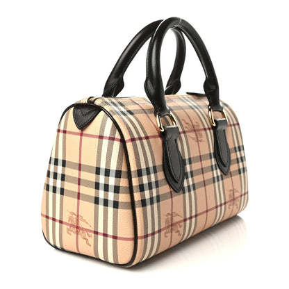 Burberry Haymarket Check Large Chester Bowling Bag Chocolate 2 of 8
