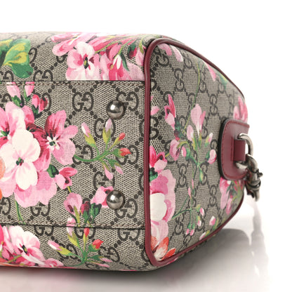 Gucci GG Supreme Monogram Blooms Small Boston Beige Multicolor Dry Rose 9 of 9