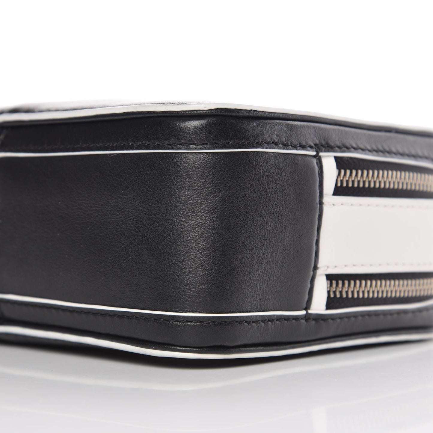 Calfskin The Box 20 Crossbody Black White