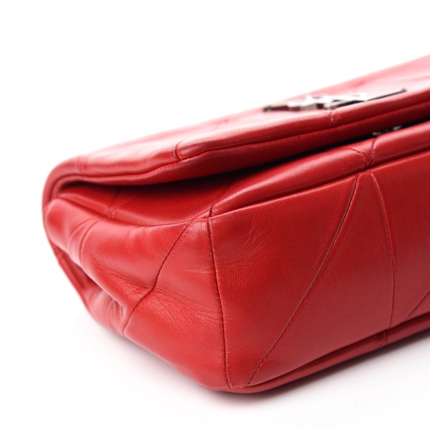Saint Laurent Lambskin Patchwork Monogram Small Jamie Red 6 of 11