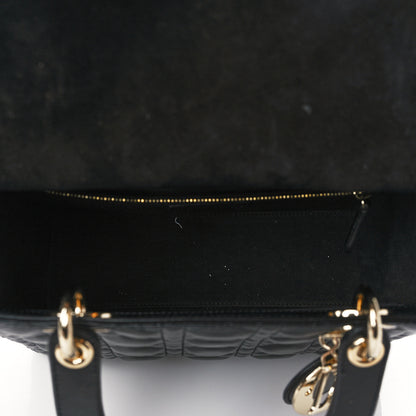 Christian Dior Lambskin Cannage Medium Lady Dior Black 5 of 6