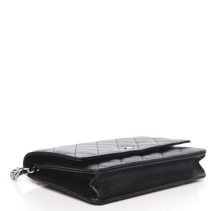 Chanel Caviar Quilted Wallet On Chain WOC Black 4 of 11